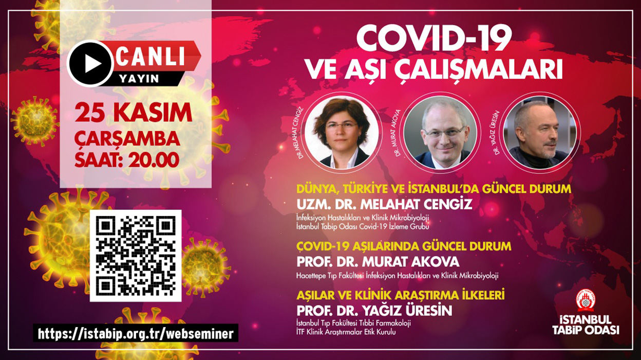 COVID-19 ve Aşı Çalışmaları İstanbul Tabip Odası web semineri