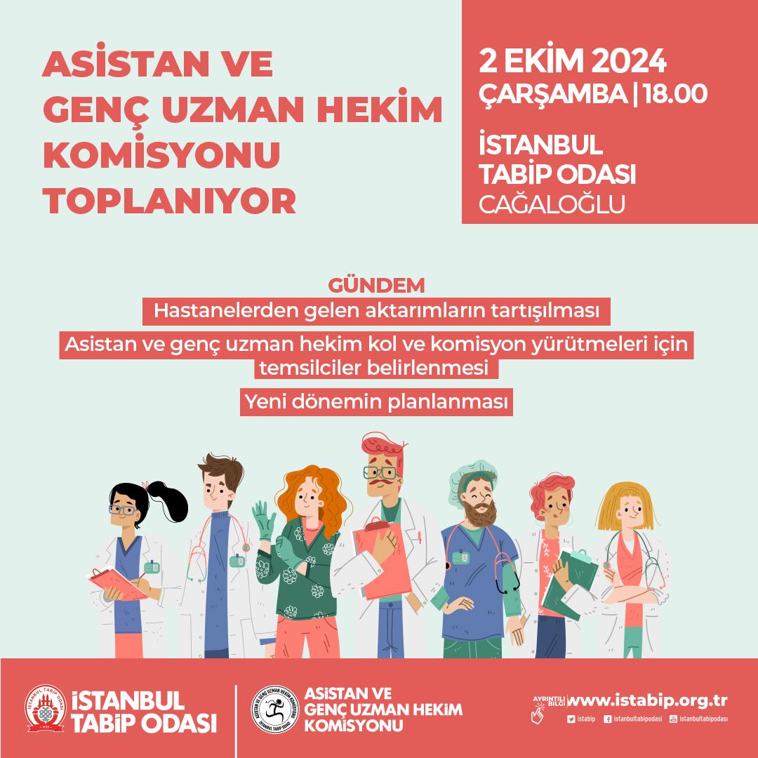 Asistan ve Genç Uzman Hekim Komisyonu Toplanıyor